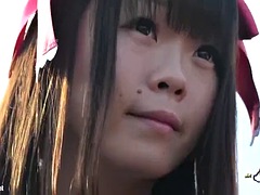 Amateur, Asiatique, Fille latino, Sous la jupe