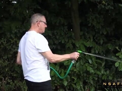 Leie, Tussi, Grosser arsch, Blondine, Dildo, Hardcore, Hd, Höschen