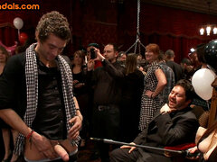 Leie, Fesselspiele, Domination, Gruppe, Orgie, Öffentlich, Realität, Spanner