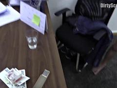 Dirty bitch surrenders to a casting studs cock