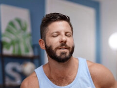 ゲイ, 毛深い, 手コキする, オナニー, 一人, のぞき