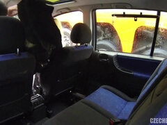 Culo, Tetas grandes, Perra, Coche, Al aire libre, Público, Puta, Adolescente