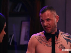 Noire, Sucer une bite, Brunette brune, Noir ébène, Talons, Adolescente