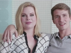 Grosser arsch, Grosse titten, Blasen, Gehörnter ehemann, Spermaladung, Schwanz, Deutsch, Ehefrau