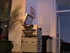 Tussi, Grosse titten, Braunhaarige, Französisch, Hardcore, Absätze, Lingerie, Büro