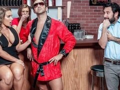 フェラチオ, バック, ドレス, なめる, オナニー, 淫乱熟女, 剃毛, オッパイの