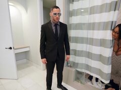 Mamada, Ébano, Interracial, Puta, Medias largas, Adolescente