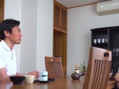 アジア人, フェラチオ, 手コキする, 日本人, 淫乱熟女