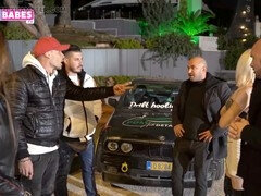 フェラチオ, 車, ギリシア人, 旦那, 熟年, 淫乱熟女, ティーン, 三人