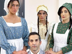 デカ尻, デカチン, フェラチオ, 茶髪の, バック, 自然山雀, ティーン, オッパイの