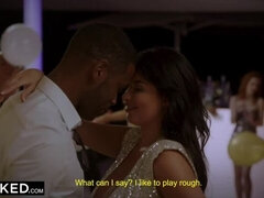 BLACKED Hot French girl gets DPed by two huge BBCs at party