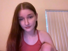 Emotionale dirne, Europäisch, Masturbation, Rotschopf, Erotischer film, Solo, Jungendliche (18+), Netzkamera