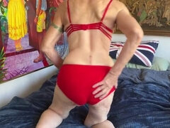 ビーチ, 中国人, ヨーロピアン, 女, 毛深い, オナニー, パンティ, 一人