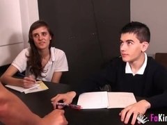大学生, カップル, 口内発射, イく瞬間, 女, ハードコア, スペイン人, ティーン