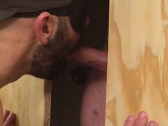 Enthousiasteling, Pijpbeurt, Sperma in mond, Diep in de keel, Homo, Muurgat, Slikken