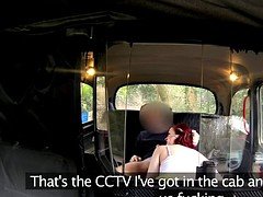 Cab Driver Cums For Busty Redhead