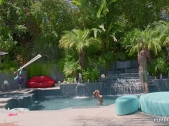 Perverted glamour babe Kayley Gunner crazy sex video