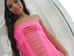 Blasen, Hundestellung, Doppelpenetration, Latina, Natürlichen titten, Dürr, Jungendliche (18+), Titten