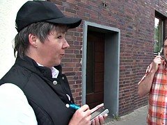 素人, フェラチオ, ドイツ人, 熟年, 公共