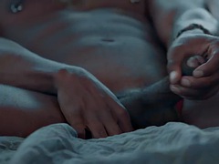 Noire, Couple, Tir de sperme, Noir ébène, Homosexuelle, Branler, Masturbation, Piercing
