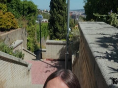 Cul, Sucer une bite, Brunette brune, Queue, Européenne, Chatte, Chaussettes, Nénés