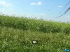 Sexy Spanish fuck in field for cash