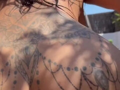 Amateur, Asiatique, Grosse bite, Gros seins, Sucer une bite, Couple, Queue, Orgasme