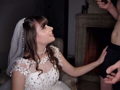 アナル, フェラチオ, 結婚, 茶髪の, 気狂い, バック, 自然山雀, オッパイの