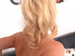 美人, ブロンド, 巨乳な, イく瞬間, ハードコア, 淫乱熟女, 裸, 剃毛