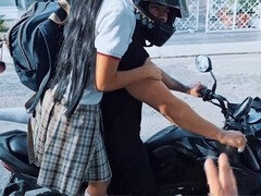 Verga grande, Corridas, Latina, Pequeña, Coño, Colegiala, Medias largas, Uniforme