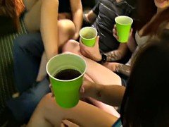 大学生, グループ, ティーン, 三人