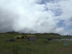 Playa, Rubia, Penetracion con dedos, Peludo, Al aire libre, Pov, Coño, Spandex