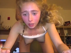 Blond, Lul, Dubbele penetratie, Handbeurt, Hardcore, Hd, Tiener, Tieten likken