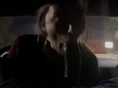 Leie, Schönheit, Grosser schwanz, Auto, Kehlenfick, Handjob, Interrassisch, Pov