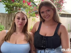 Lusty Blonde Gals Shares One Dick