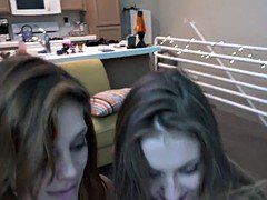 Lesbian chick webcam tease