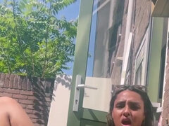 Aziatisch, Blond, Lul, Indisch, Masturbatie, Buiten, Openbaar, Alleen