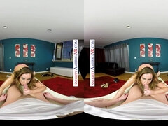 Hard titfuck and cowgirl style in POV VR hardcore