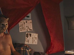 Célébrité, Nue, Public