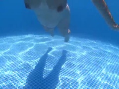 Grosse titten, Blondine, Spermaladung, Milf, Im freien, Pool, Schwanger