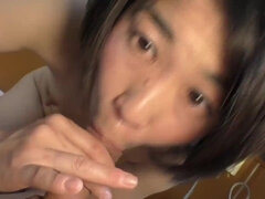 Enthousiasteling, Pijpbeurt, Sperma in mond, Handbeurt, Hd, Japaans, Gezichtspunt, Vrouw
