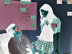 Pijpbeurt, Bruinharig, Fetisj, Hardcore, Pornster, Schoolmeisje, Tieten likken