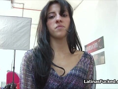 Humping Long legged Hispanic amateur porn on casting