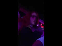 デカ尻, クラブ, 気狂い, チン, 公共, オマンコ, 現実, 妻