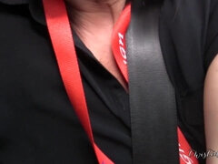 アナル, デカ尻, 巨乳な, 熟年, 淫乱熟女, 母, アウトドア, オッパイの