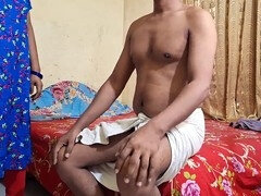 叔母, 彼女, インド人, メイド, 小柄, オマンコ, ストッキング, 締まりの良い