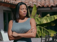 69, 美女, デカチン, フェラチオ, 開帳, 異人種間, アウトドア, オマンコ