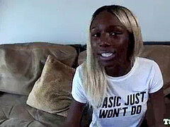 Africano, Negro, Ébano, Enorme, Pajearse, Masturbación, Perforación, Transexual