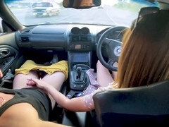 Car, Cheating, Couple, Dirty talk, Sucking