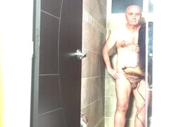 Grosser arsch, Schwanz, Handjob, Hardcore, Natürlichen titten, Dusche, Überraschung, Spanner